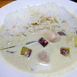 鶏モモと茄子のグリーンカレー